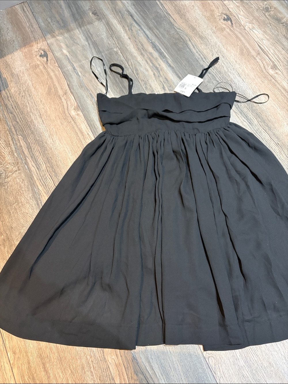 Forever 21 Black Spaghetti-Strap Mini Dress